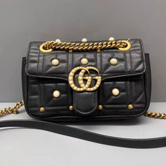GUCCI Black Gold Pearl Studded Limited Edition