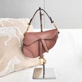 Dior full leather saddle bag