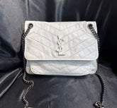 YSL white medium-sized Niki bag