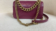 Chanel lambskin quilted flap bag with exquisite jewelry details