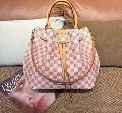 Louis Vuitton White Damier Gradient Bucket Shoulder Bag